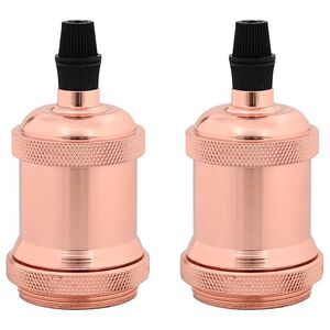 vidaXL Lampuntelineet 2 kpl Rose Gold E27