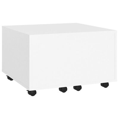 vidaXL Sohvapöytä valkoinen 60x60x38 cm lastulevy