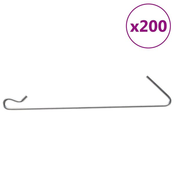 vidaXL Kivikorikoukut 200 kpl ter&auml;s