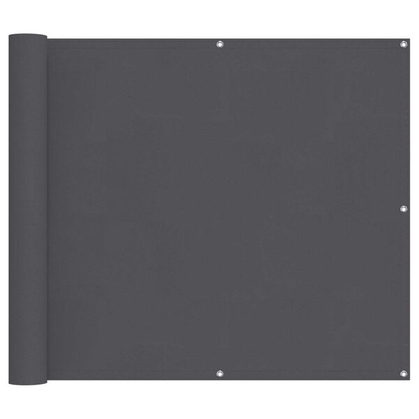 vidaXL Parvekkeen Verho Antrasiitti 100 x 600 cm Oxford-kangas
