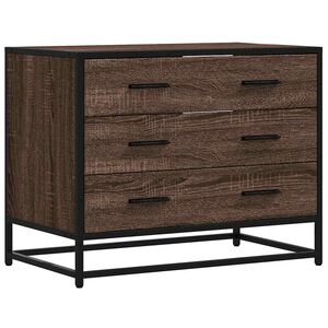 vidaXL Laatikosto ruskea tammi 70x41x56 cm tekninen puu