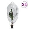 vidaXL Kasvien fleecepeite vetoketjulla 4 kpl 70 g/m&sup2; 1,2x1,8 m