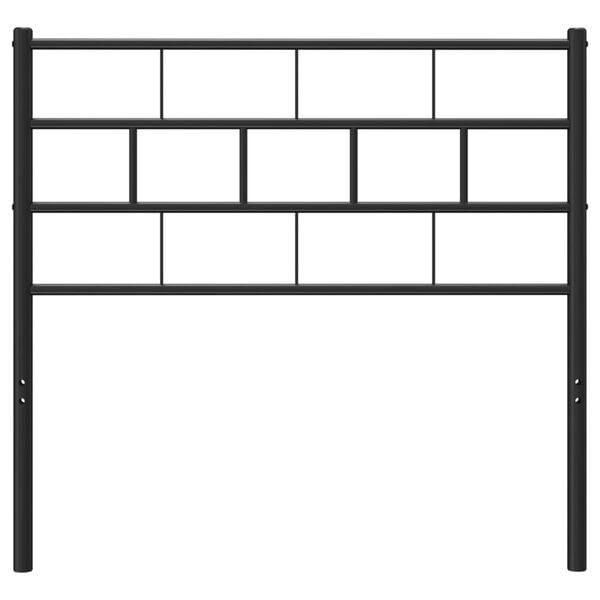 vidaXL Metallinen vaihtop&auml;&auml;ty musta 75 cm