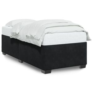 vidaXL S&auml;ngynrunko musta 90x190 cm sametti