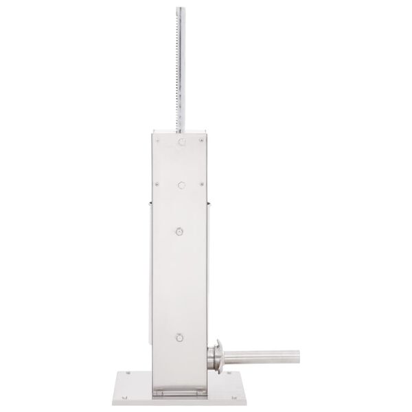 vidaXL Manuaalinen makkarant&auml;ytt&ouml;kone hopea 5 l ruostumaton ter&auml;s