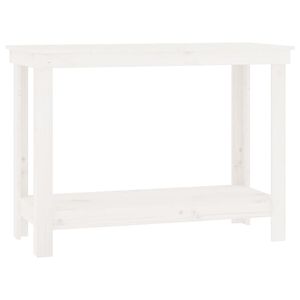 vidaXL Ty&ouml;penkki valkoinen 110x50x80 cm t&auml;ysi m&auml;nty