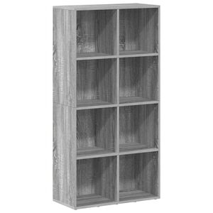 vidaXL Kirjahylly / Senkki harmaa Sonoma 66x30x130 cm tekninen puu