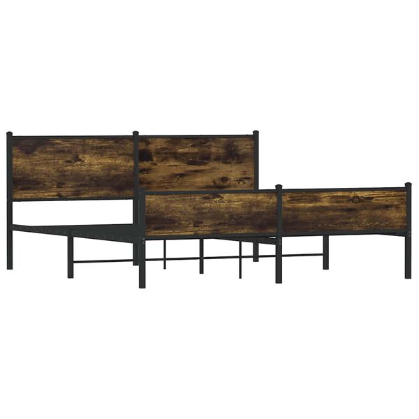 vidaXL Metallinen s&auml;ngynrunko savutammi 160x200 cm