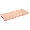 vidaXL P&ouml;yt&auml;levy vaaleanruskea 140x60x(2-6) cm k&auml;sitelty t&auml;ystammi