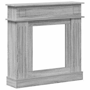 vidaXL Takan kehys Harmaa Sonoma 102 x 26 x 100 cm Tekninen puu