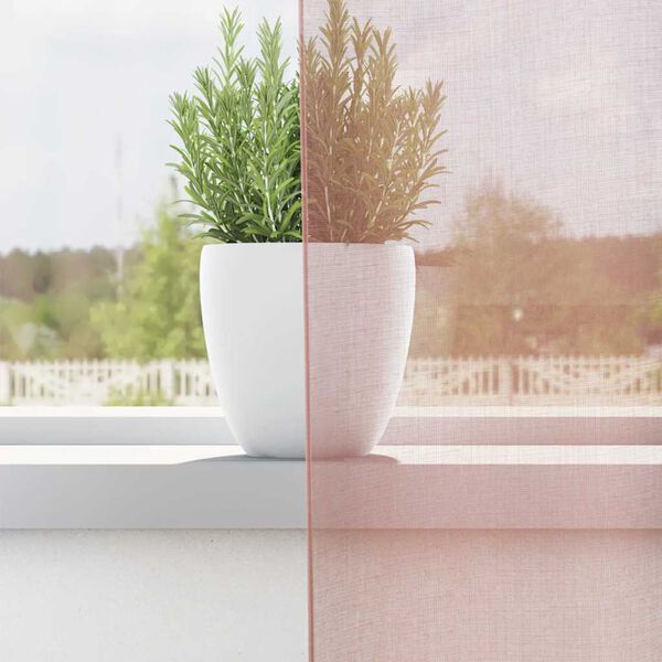 vidaXL Voileeverhot läpiviennillä 2 kpl pinkki 140x140 cm