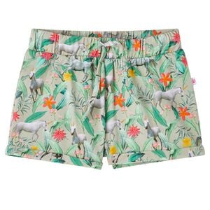 vidaXL Lasten shortsit kiristysny&ouml;rill&auml; vaalea khaki 116