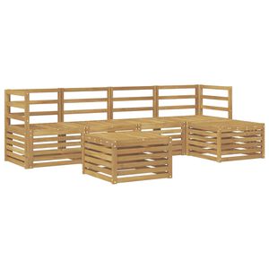 vidaXL Ulkosohvakokoelma 6 pcs valkoinen Tihe&auml; akasiapuu
