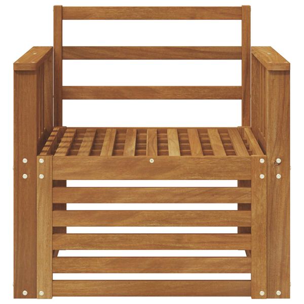 vidaXL Ulkosohvakokoelma Luonnollinen 71 x 63 x 73 cm Tihe&auml; akasiapuu