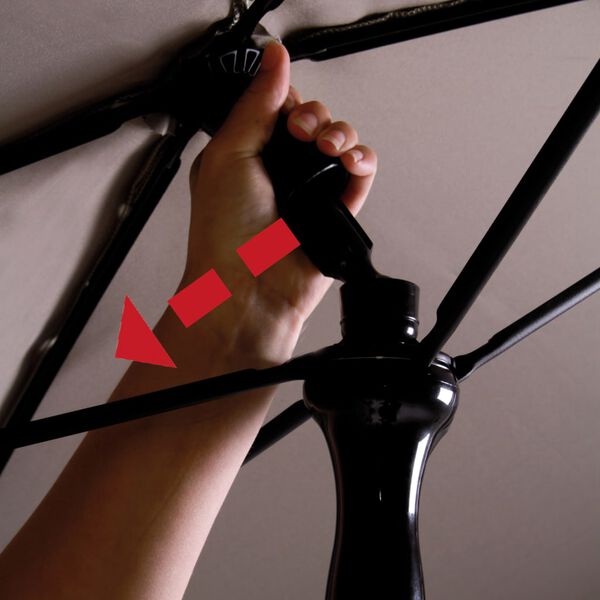 Madison Puutarha-aurinkovarjo Patmos Luxe suorakaide 210x140 cm ecru