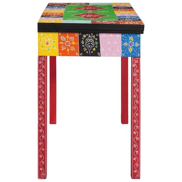 vidaXL Pöytä laatikon kanssa Ruskea 100 x 50 x 75 cm Täysi Mangopuu