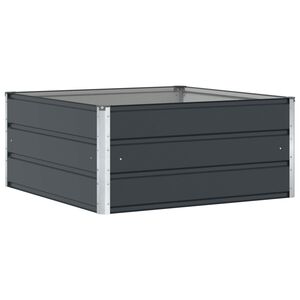 vidaXL Kukkalaatikko Antrasiitti 100 x 100 x 45 cm Ter&auml;s