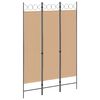 vidaXL 3-paneelinen huoneen jakaja Beige 120 x 180 cm Kangas