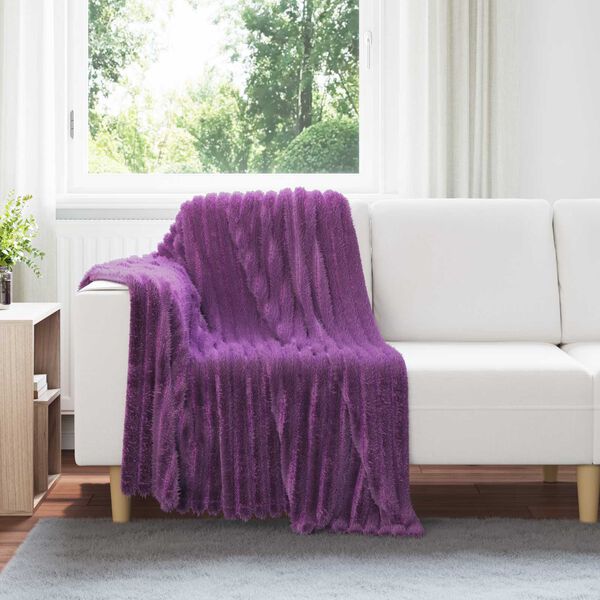 vidaXL Heittoviltti Violetti 150 x 130 cm Fleese