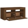 vidaXL TV-taso LED-valoilla ruskea tammi 90x35x40 cm