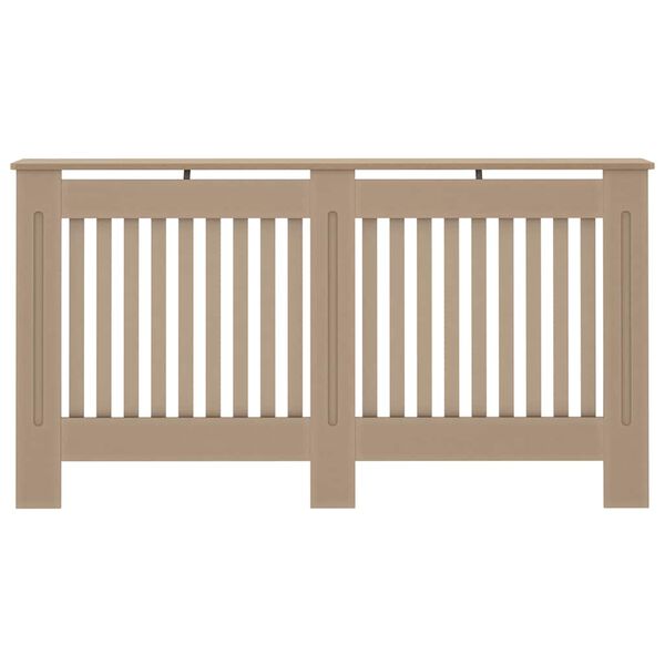 vidaXL Lämpöpatterin suoja MDF 152x19x81,5 cm