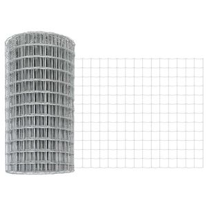 vidaXL Euroaita 0,6 x 25 m PVC-pintainen rauta