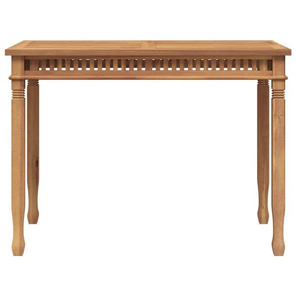 vidaXL Puutarhan ruokapöytä 110x65x80 cm täysi tiikki