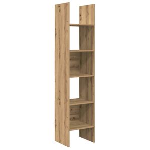 vidaXL Kirjahylly 5 tasoa 40 x 35 x 180 cm Tekninen puu Artisan tammi