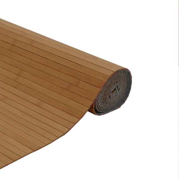 vidaXL Matto suorakaide ruskea 80x200 cm bambu