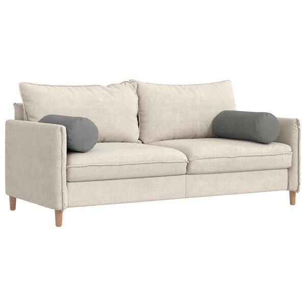 vidaXL Pystytyynyt 2 pcs Tumma harmaa Ø 25 x 70 cm Mikrokuitukangas