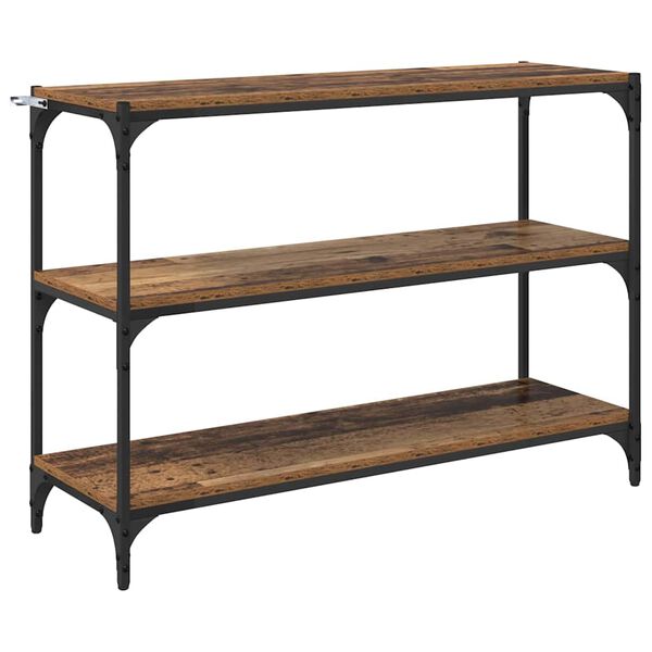 vidaXL Kirjahylly Vanha puu 100 x 33 x 70,5 cm