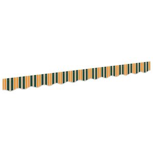 vidaXL Markiisin reunalista vaihto Vihre&auml; ja keltainen 330 x 20 cm