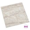 vidaXL Lattialankut 55 pcs Beige 5,11 m&sup2; Polyvinyylikloridi