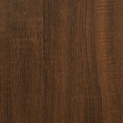 vidaXL Konsolipöytä ruskea tammi 160x30x75 cm tekninen puu ja rauta