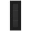 vidaXL Kaappi musta 34,5x34x180 cm tekninen puu