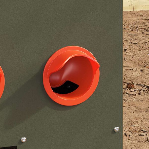 vidaXL Kanan ruokinta-allas Oliivivihreä 60.5 x 29 x 51 cm