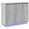 vidaXL LED-p&ouml;yt&auml;taso Harmaa Sonoma 90 x 32 x 75 cm Tekninen puu