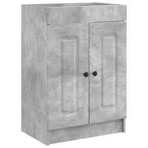 vidaXL Kylpyhuoneen allaskaappi Betoninharmaa 56 x 37,5 x 81 cm