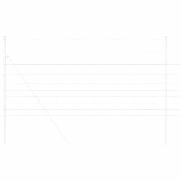 vidaXL Riista-aita Hopea 50 x 1,2 m Galvanoitu ter&auml;s