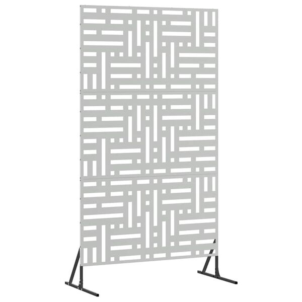 vidaXL Yksityisyysnäyttö Harmaa 100 x 50 x 180 cm Teräs