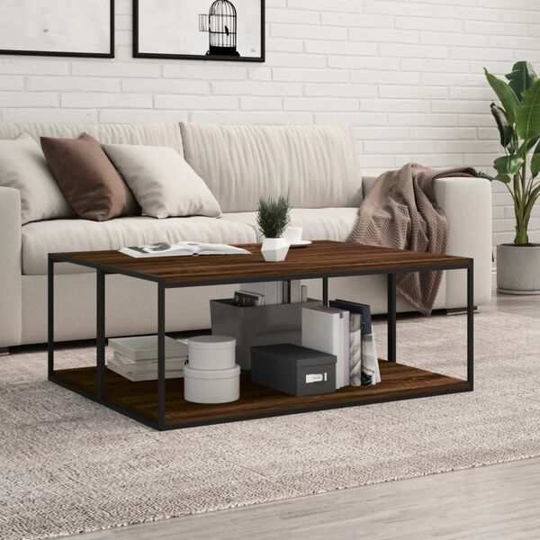 vidaXL Sein&auml;hyllyt 4 kpl ruskea tammi 100x40x1,5 cm tekninen puu