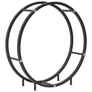 vidaXL Polttopuuteline musta 70x20x70 cm ter&auml;s