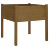 vidaXL Puutarhan kukkalaatikko hunajanruskea 70x70x70 cm t&auml;ysi m&auml;nty