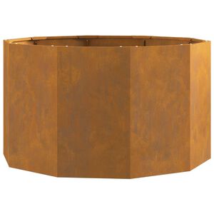 vidaXL Kukkalaatikko Ruosteinen 90 x 90 x 50 cm Kulunut Ter&auml;s