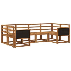 vidaXL Ulkosohvakokoelma 6 pcs Luonnollinen Tihe&auml; akasiapuu