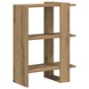 vidaXL Kirjahylly 2 tasoa 52 x 25 x 71,5 cm Tekninen puu Artisan tammi