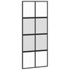 vidaXL Liukuovi musta 90x205 cm karkaistu lasi ja alumiini