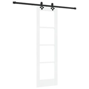vidaXL Liukuovi ORKDAL Valkoinen ja musta 61 x 198,5 cm