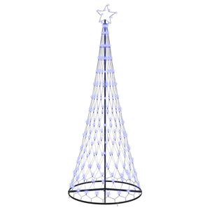 vidaXL LED-joulupuu Sininen 250 cm Metalli