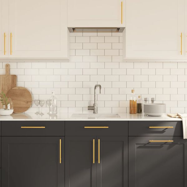 vidaXL Kaapin kahvat 20 kpl kulta 160 mm ruostumaton ter&auml;s